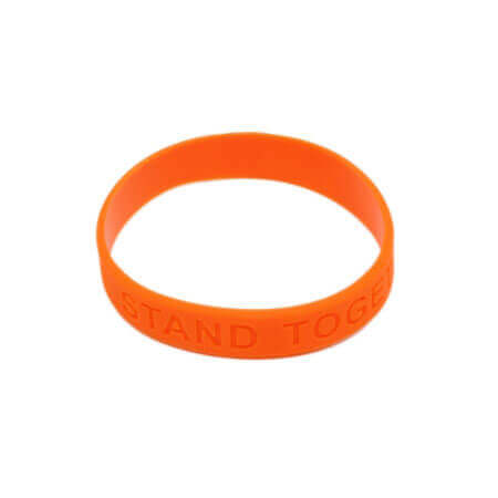 Orange Ribbon Awareness Silicone Bracelet Buy 1 Give 1