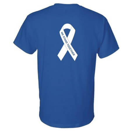 Blue Ribbon Awareness T-Shirt - Awareness Products Warehouse