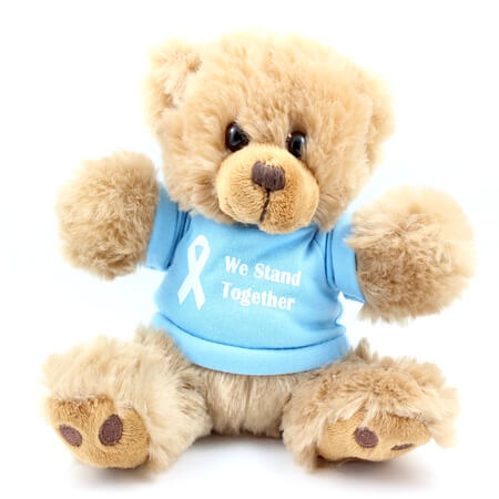 6 Inch Blue Ribbon Awareness Teddy Bear 